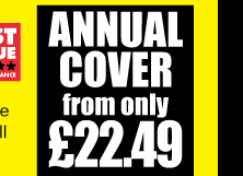 Annual cover from only &pound;22.49